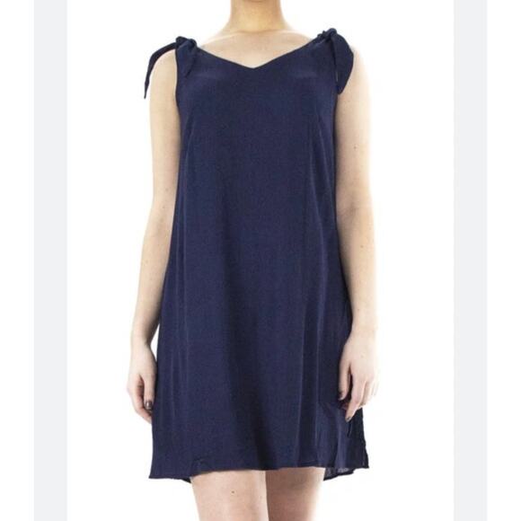 Nina Leonard Float Dress Navy Mine Dress Women’s Size Small - Picture 1 of 6